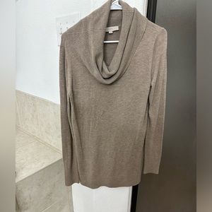 Loft cowl neck long line sweater size medium